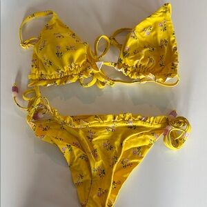 Aerie yellow bikini!